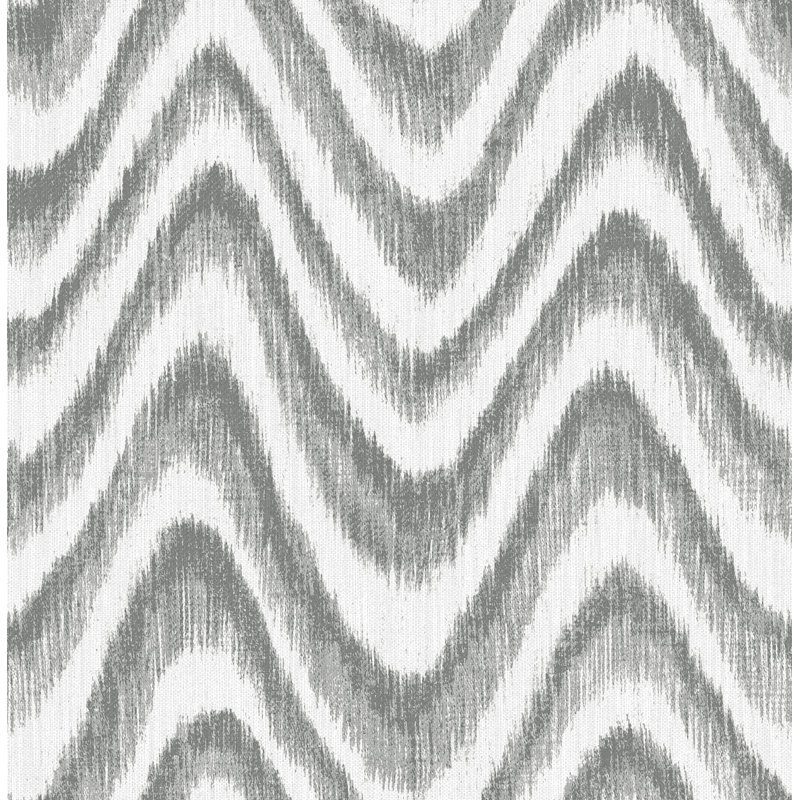 Rouleau de papier peint 33 po x l 20,5 po Marysville Bargello, gris