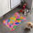 Watercolor Fall Leaves - Bone Shape Feeding Mat