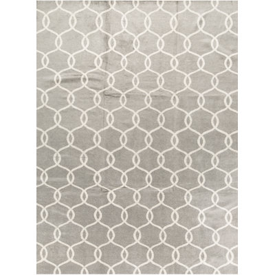 Viscose Geometric Indoor Rug