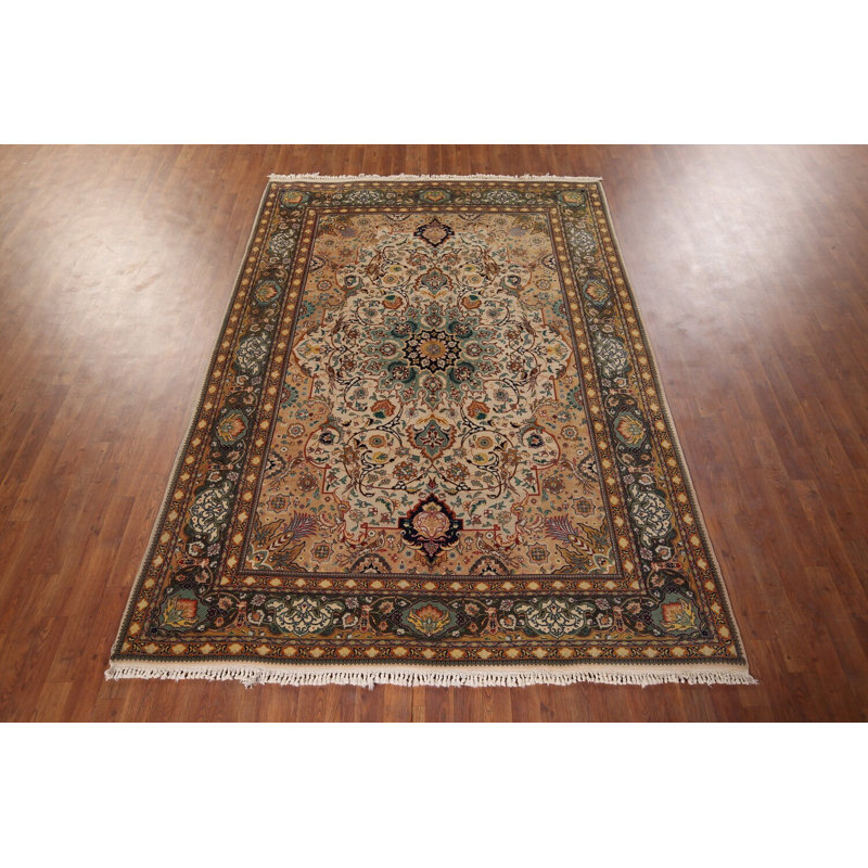 Tapis traditionnel en laine fait à la main 6 x 9
