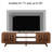 Regal TV Stand for TVs up to 75'',Entertainment Center Sliding Door-38954184-39067226