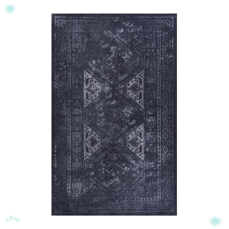 Tapis lavable pour le salon, Rectangle 9 pi x 12 pi