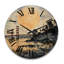 Horloge murale en bois massif Jaysa-1765231355