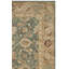 Antiquity Hand-Tufted Teal Blue / Taupe Area Rug-1281876459