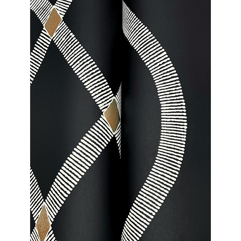 Ellena  Wallpaper, Black