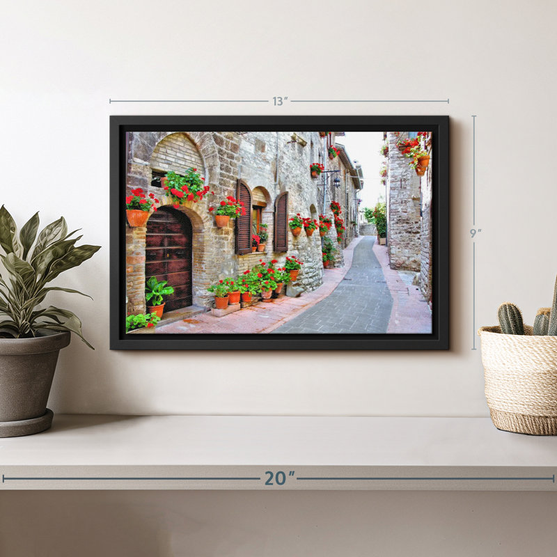 «Quaint Italian Street», H 9 po x l 13 po
