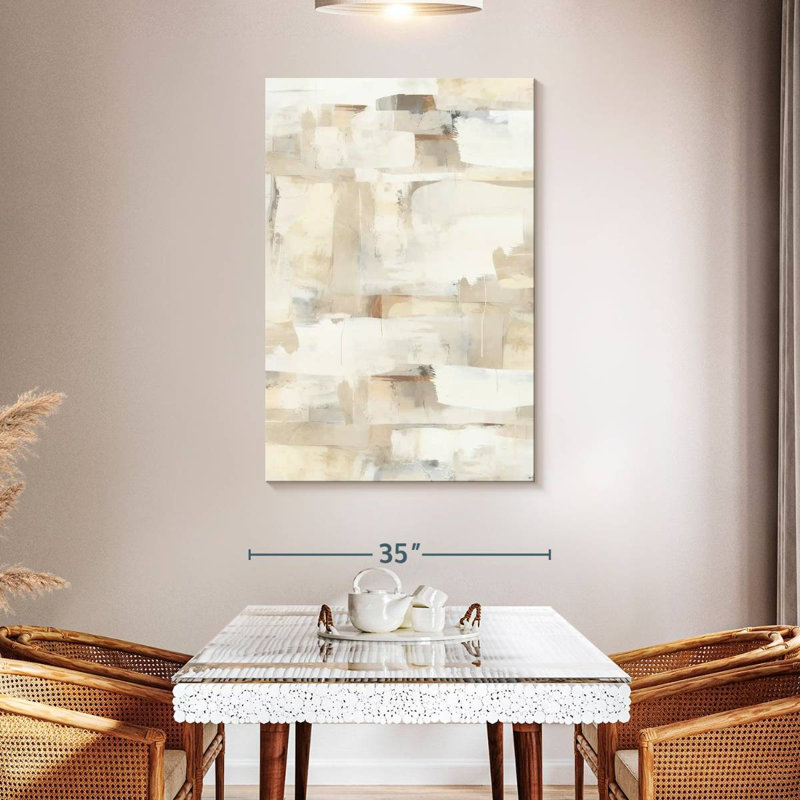 Daymin beige doux I, H 48 po x l 32 po