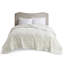 Couverture surdimensionnée en duvet surdimensionné avec garniture satinée ivoire double / grand-126144096-126144098