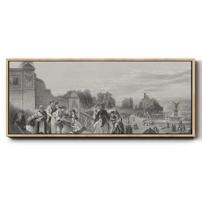 The Terrace, Central Park- Framed Canvas