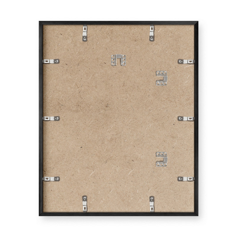 Black Aluminum 8x10 Tabletop and Wall Picture Frame
