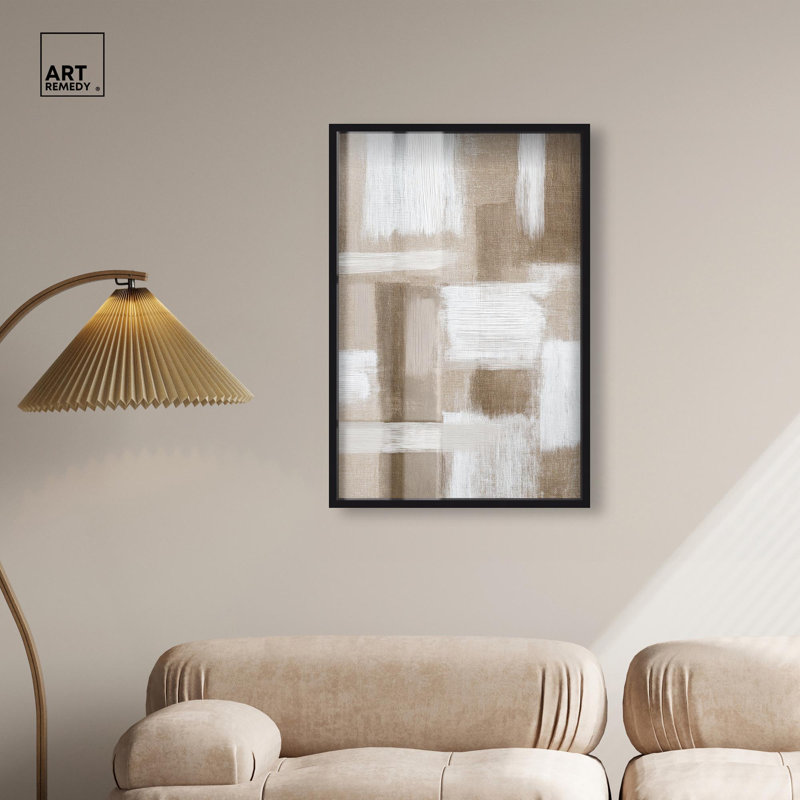 «Earth's Embrace I Shadowbox Print Boho» par Art Remedy, H 37 po x l 25 po, Noir