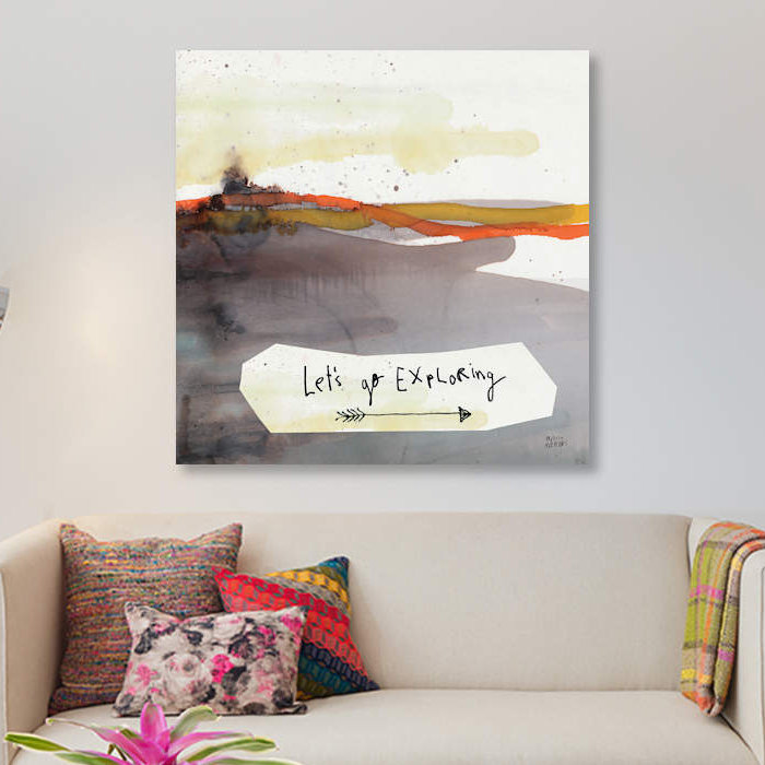 « explore i », impression sur toile, H 12 po x l 12 po x P 0,75 po, Toile tendue, Pas de tapis