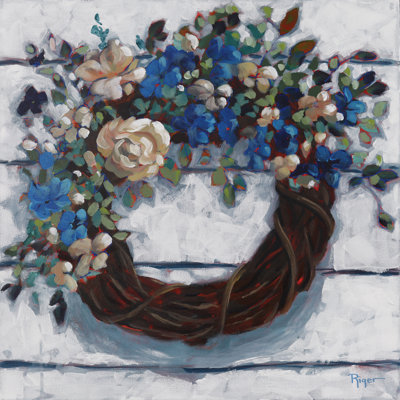 Coming Home Wreath by Sue Riger - Wrapped Canvas Print