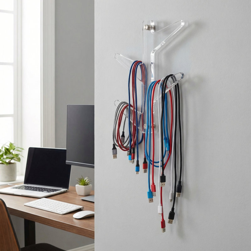  Portemanteau mural en acrylique brossé Space Saver