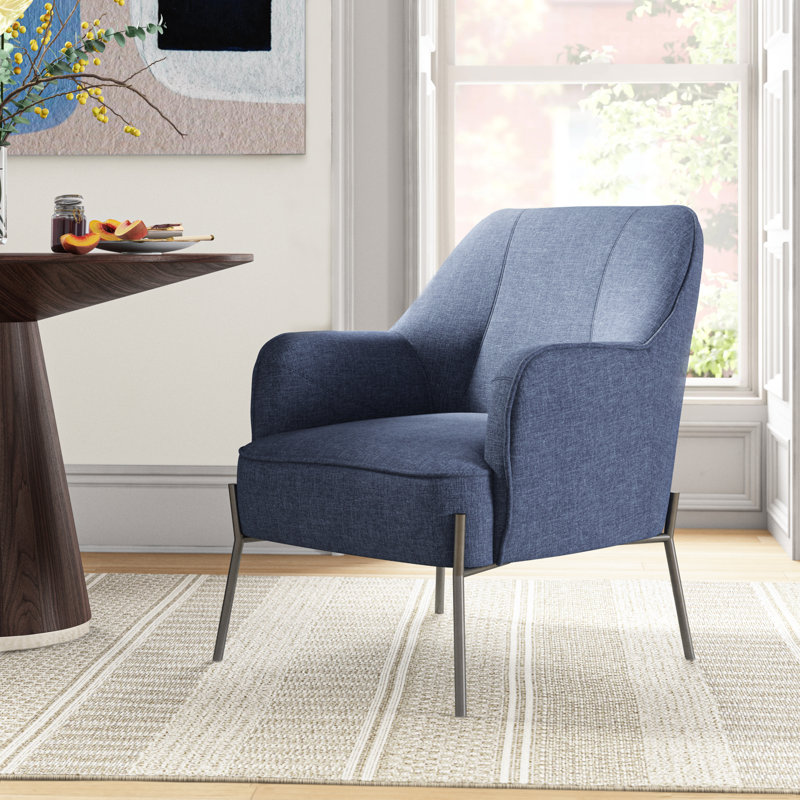 Inarah Upholstered Armchair, Blue