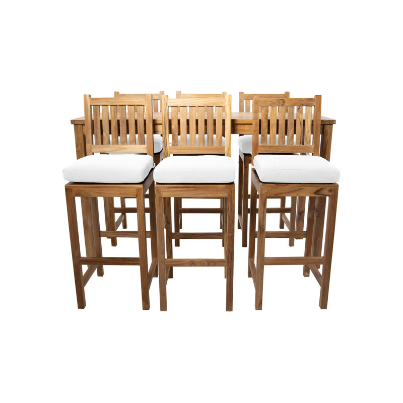 Huntington 7 - Piece Solid Wood Dining Set, Sapphire