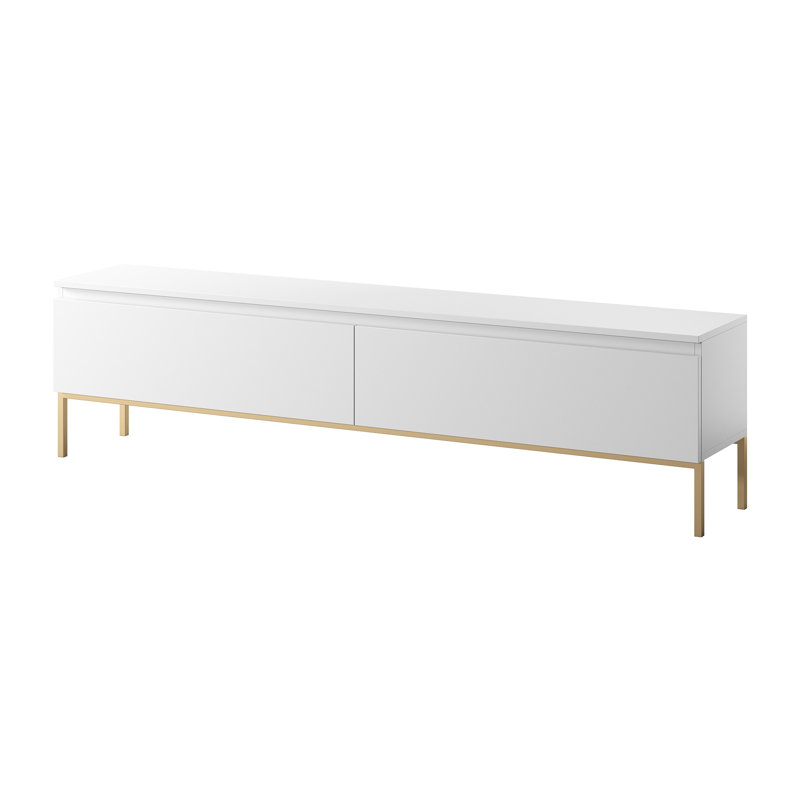 Shaima Unfinished TV Stand for TVs up to 75, White, 46cm H x 444.5cm W x 32cm D