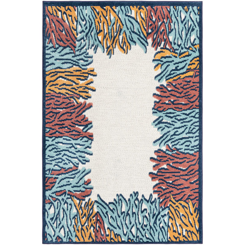 Outdoor Askersund Area Rug Mix Color, Rectangle 5'3" x 8'