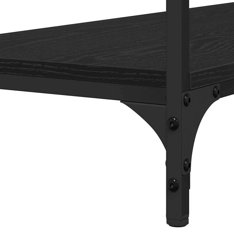 100cm Console Table, Black Oak
