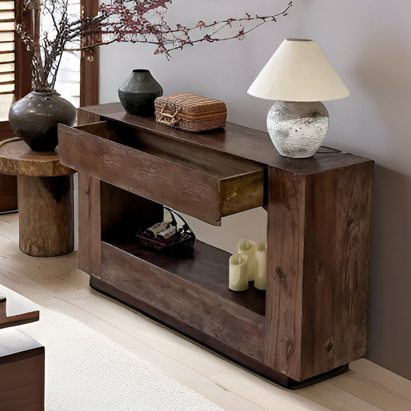 Console Wabi-sabi, H 31,5 po x l 55,1 po x P 13,8 po