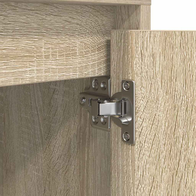 Daphane 38 cm W Bedside Table, Sonoma Oak