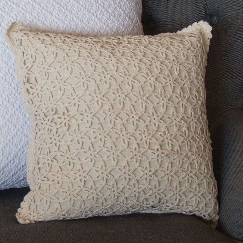  Housse de coussin Crochet Envy, Naturel