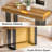 63 Inch Rectangular Long Bar Table