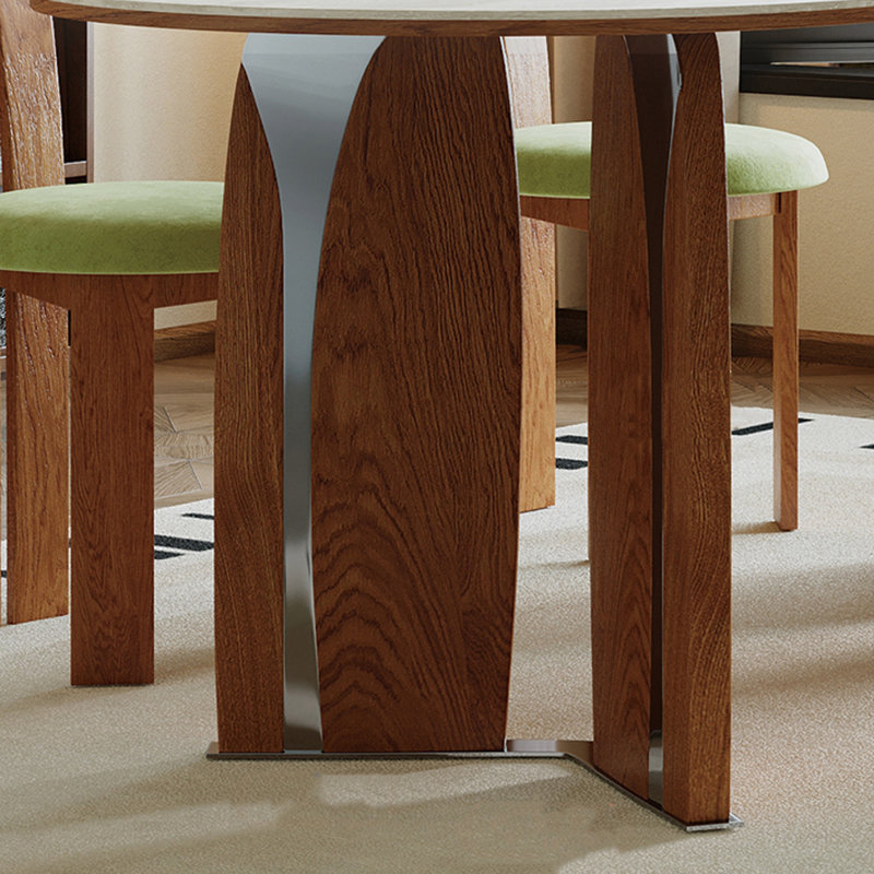 Oval-shaped household dining table, 29.53"H x 70.87"L x 31.5"W