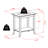 Norfolk Glass Top End Table