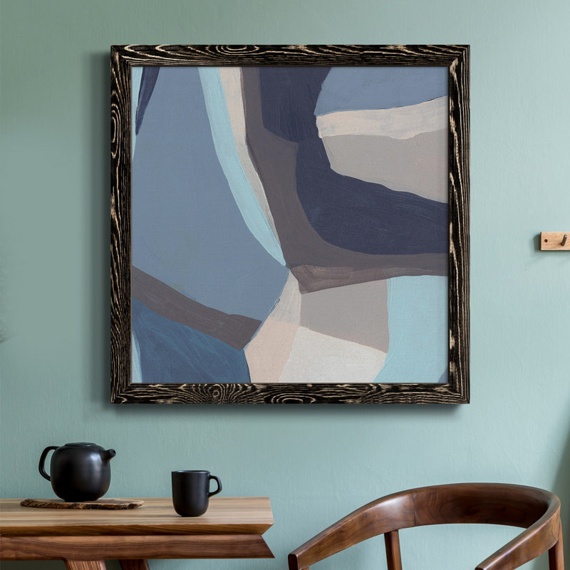 «Blue Chrysalis I-Premium», toile encadrée - prête à être accrochée, Noir, H 27,5 po x l 27,5 po x P 1,5 po