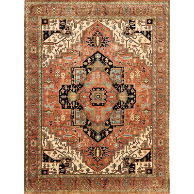 High-Quality Hand-Knotted Red Area Rug