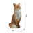 Seated Fox Sculpture