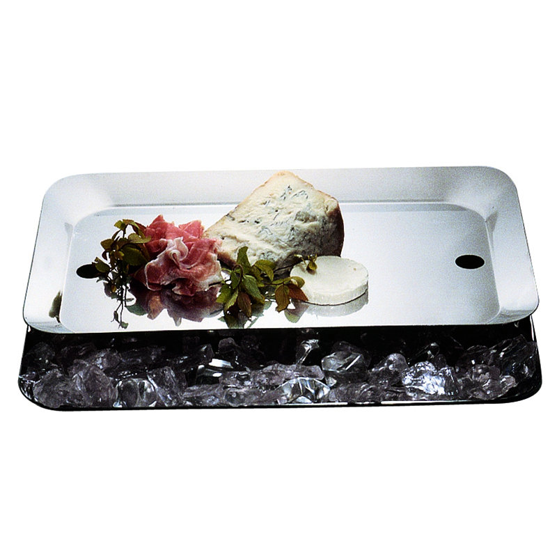 Plateau Royal Rectangular Cooling Bowl for Buffet with Insert - 6 Pieces - Stainless Steel