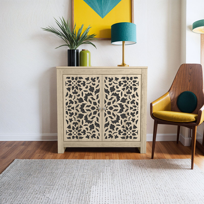 Arrastia 30.9" 2 Door Accent Cabinet, Oslo Oak
