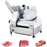 Meat Slicer, 550W Deli Slicer With 12.6" Carbon Steel Blade, Double-Motor Meat Slicer Machine With Adjustable Thickness