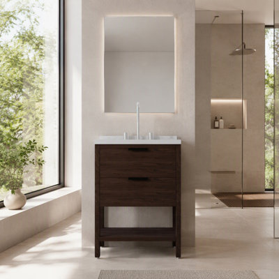 Freestanding Standard With Cultured Marble Top