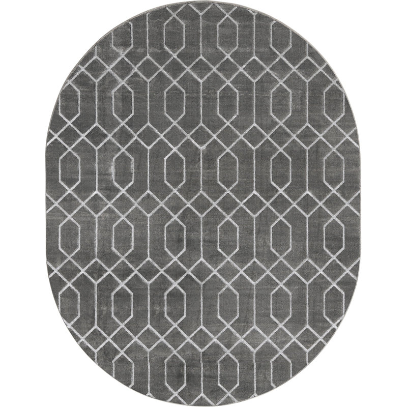 Tapis contemporain Corando, Ovale 7 pi 10 po x 10 pi