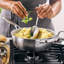 GreenPan Venice Pro Tri-Ply Stainless Steel Healthy Ceramic Nonstick 3qt Chef Saute Pan with Helper Handle and Lid