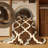 Machine Washable Trellis Brown Area Rug-426863269