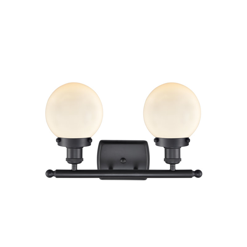 Chippewa 2 - Light Dimmable Vanity Light, Matte White, Matte Black, Incandescent