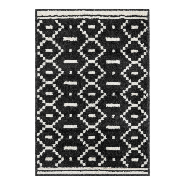 Ivy Bronx Begna Nathanyl Rug Black