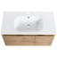 Meuble-lavabo de 36 pouces avec lavabo en gel - Espace de style mural doté de portes à fermeture en douceur et d'un style moderne-1657269240