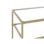 Ossett 100cm Glass Top Console Table