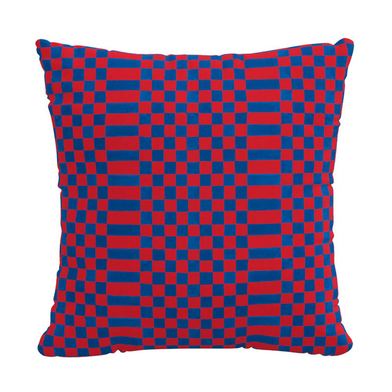 Coussin décoratif intérieur / extérieur Delma, 22 po x 22 po, Vert