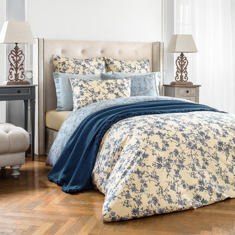 Madeleine Sateen Flat Sheet, Queen Flat Sheet, Floral 2