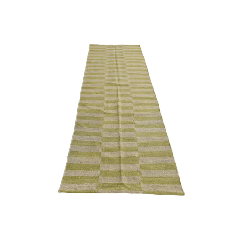 Tapis de couloir vert clair Ivey