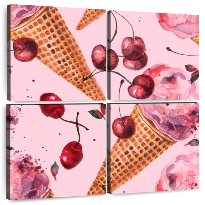 Crème glacée à la cerise Yarlin, H 26 po x l 26 po