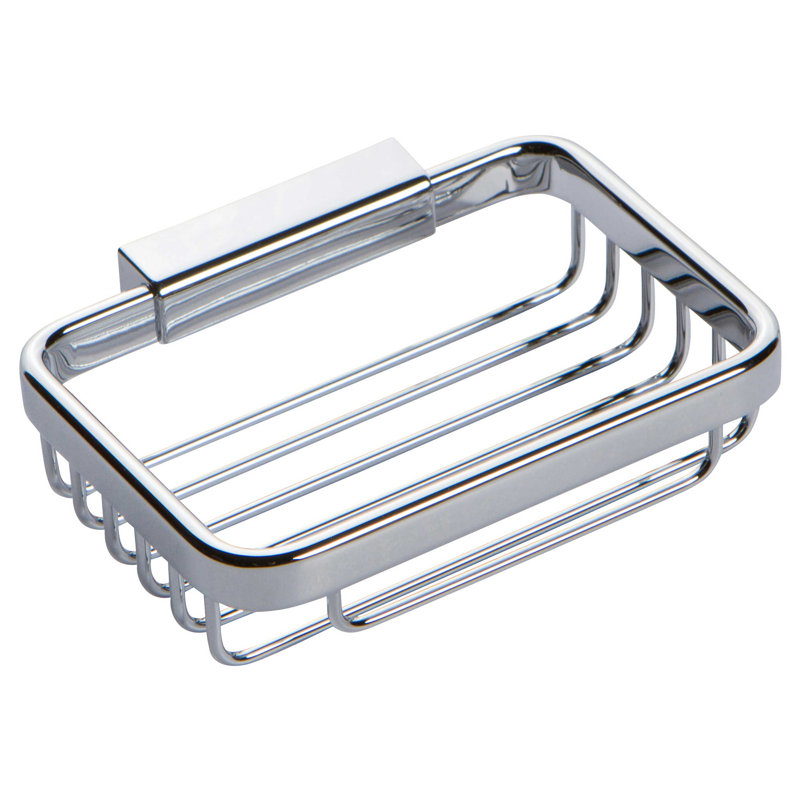Hotelier Soap Basket, Polished Chrome