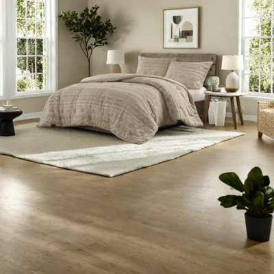 Ensembles de literie confortables brun clair, chenille de polyester, style sud-ouest pour la maison
