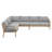 6-seat Acacia Wood Outdoor Seating Set With Table-1543453502